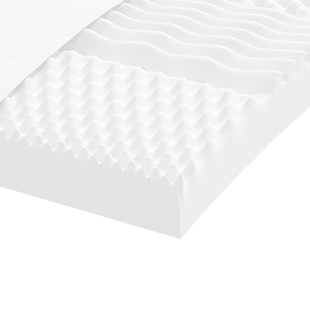 Matelas en mousse blanc 80x210 cm 7 zones dureté 20 ILD Matelas vidaXL   