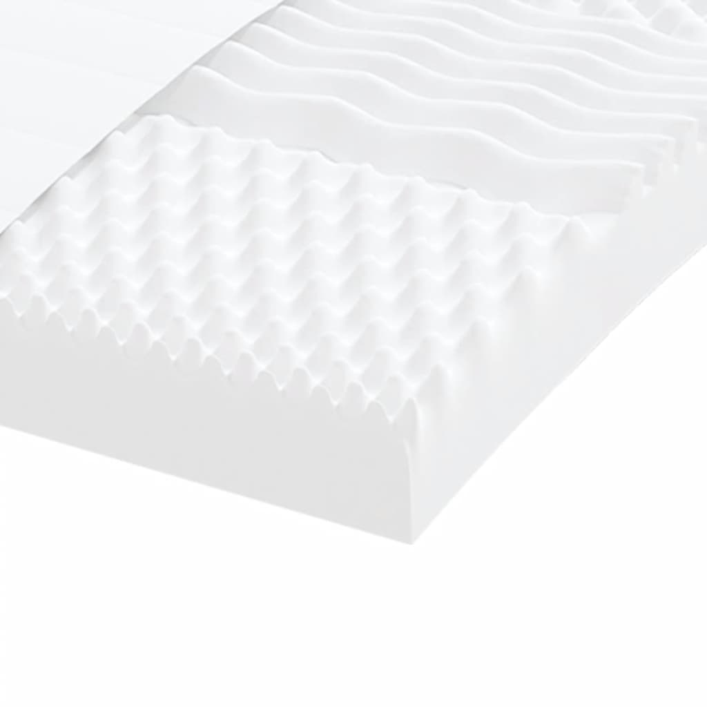 Matelas en mousse blanc 100x210 cm 7 zones dureté 20 ILD Matelas vidaXL   