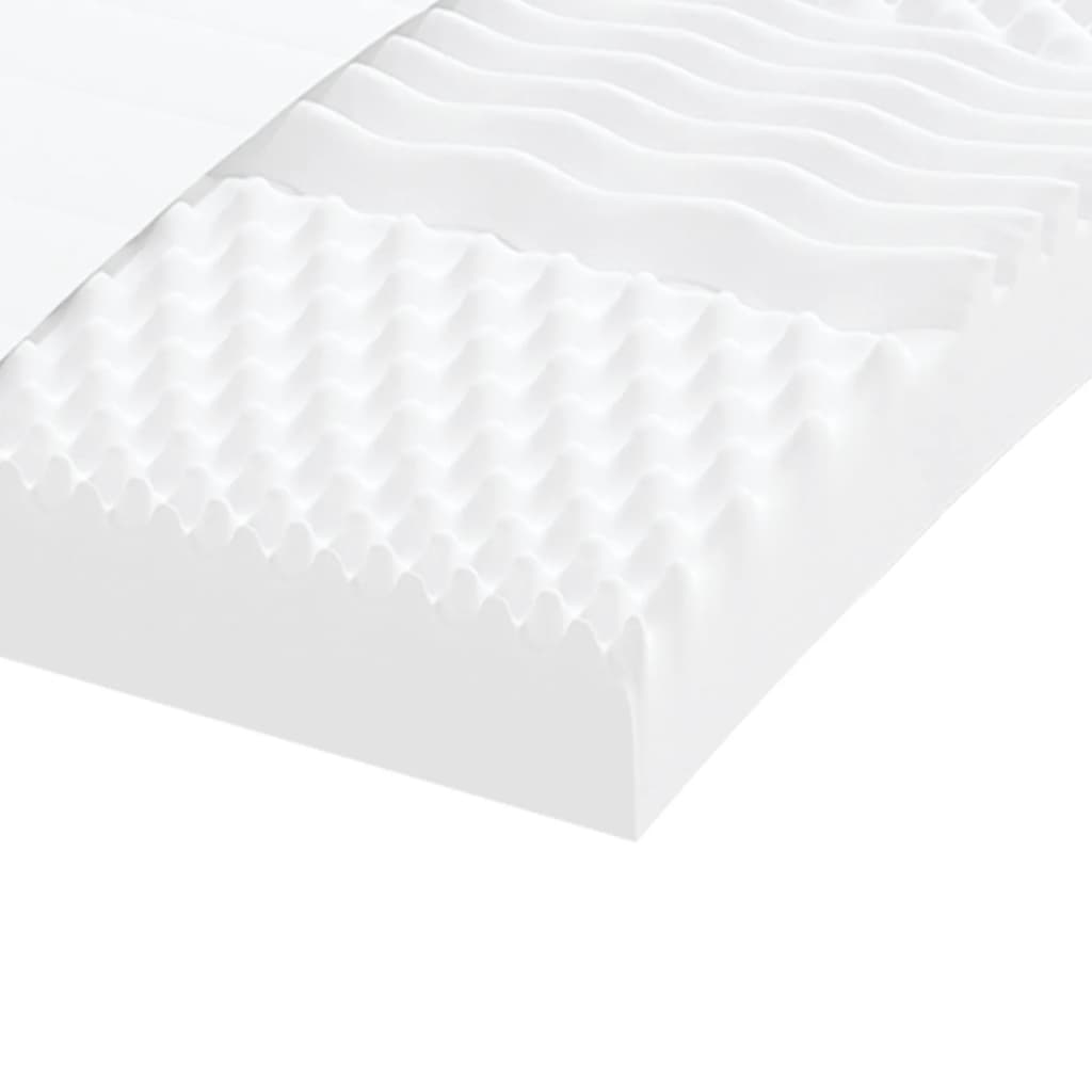 Matelas en mousse blanc 140x210 cm 7 zones dureté 20 ILD Matelas vidaXL   