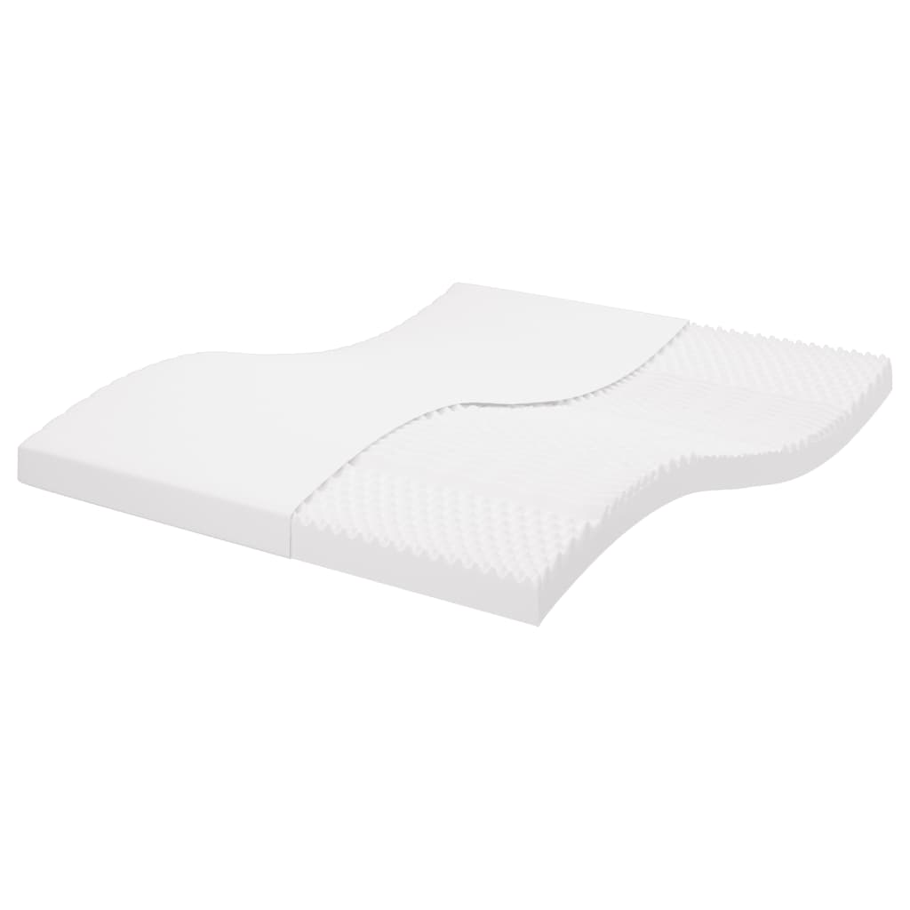 Matelas en mousse blanc 160x210 cm 7 zones dureté 20 ILD Matelas vidaXL   