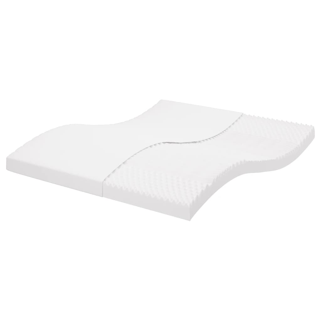 Matelas en mousse blanc 160x220 cm 7 zones dureté 20 ILD Matelas vidaXL   