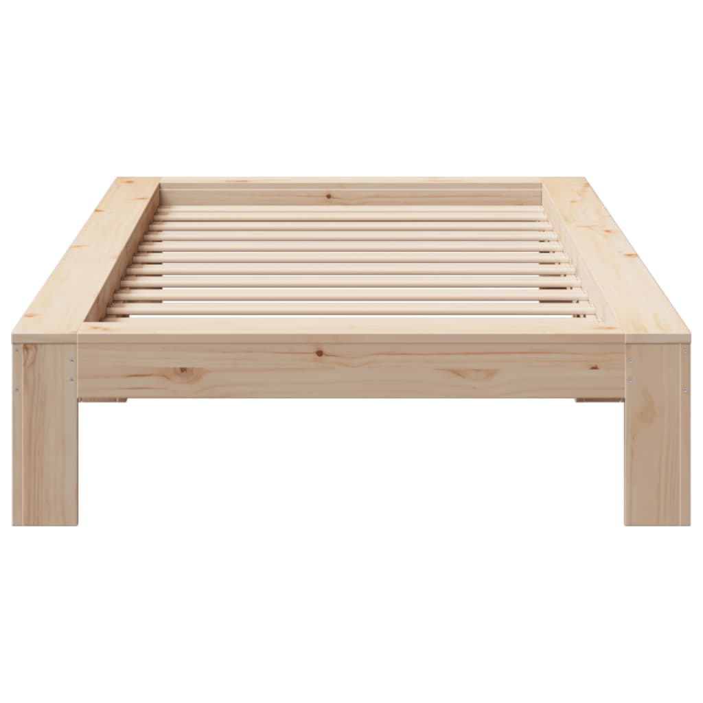 Cadre de lit sans matelas 90x190 cm bois de pin massif Lits & cadres de lit vidaXL   