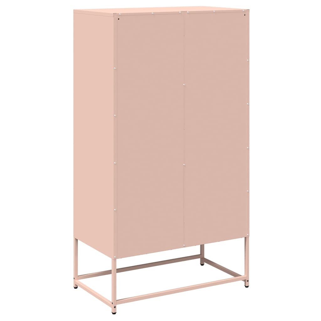 Buffet haut rose 68x39x123 cm acier Buffets & bahuts vidaXL