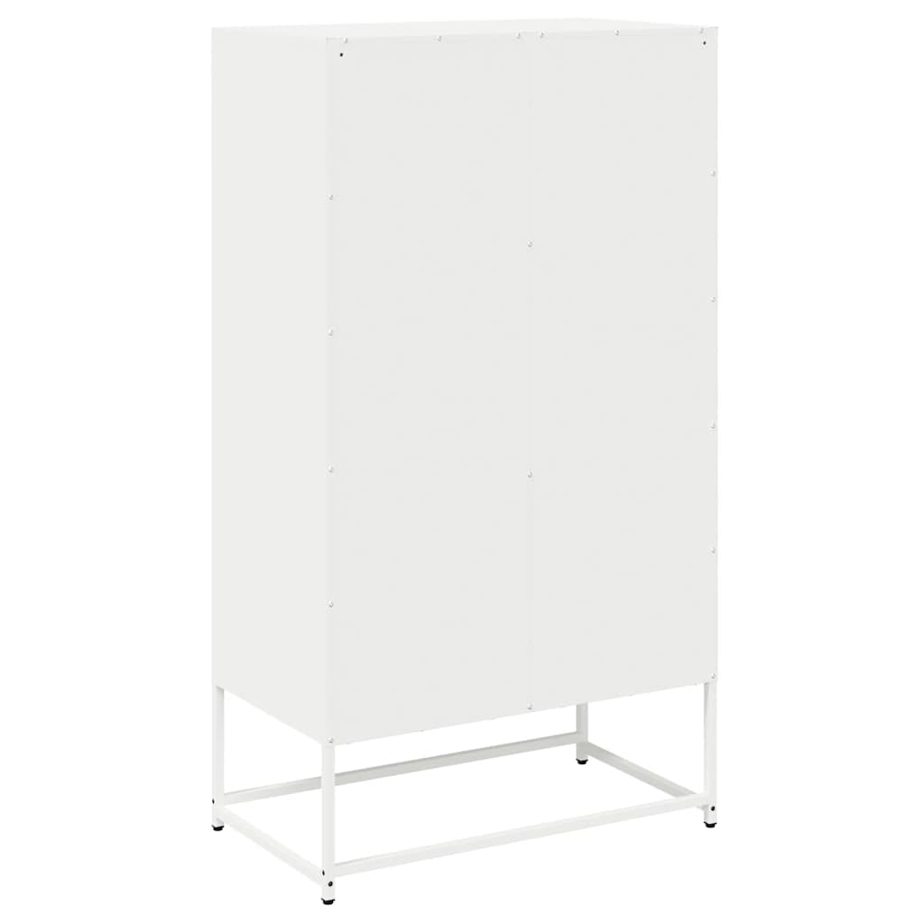 Buffet haut blanc 68x39x123 cm acier Buffets & bahuts vidaXL