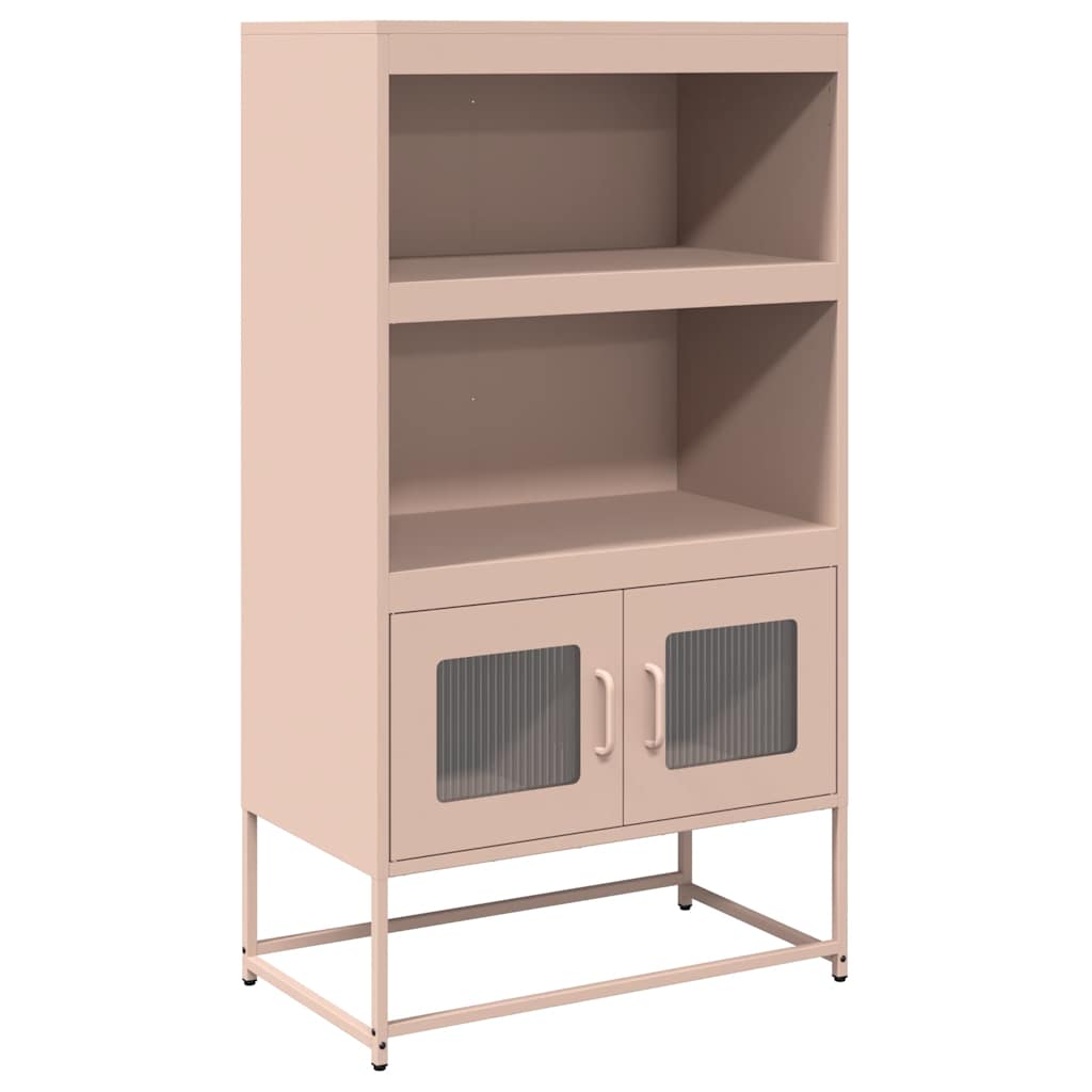 Buffet haut rose 68x39x123 cm acier Buffets & bahuts vidaXL