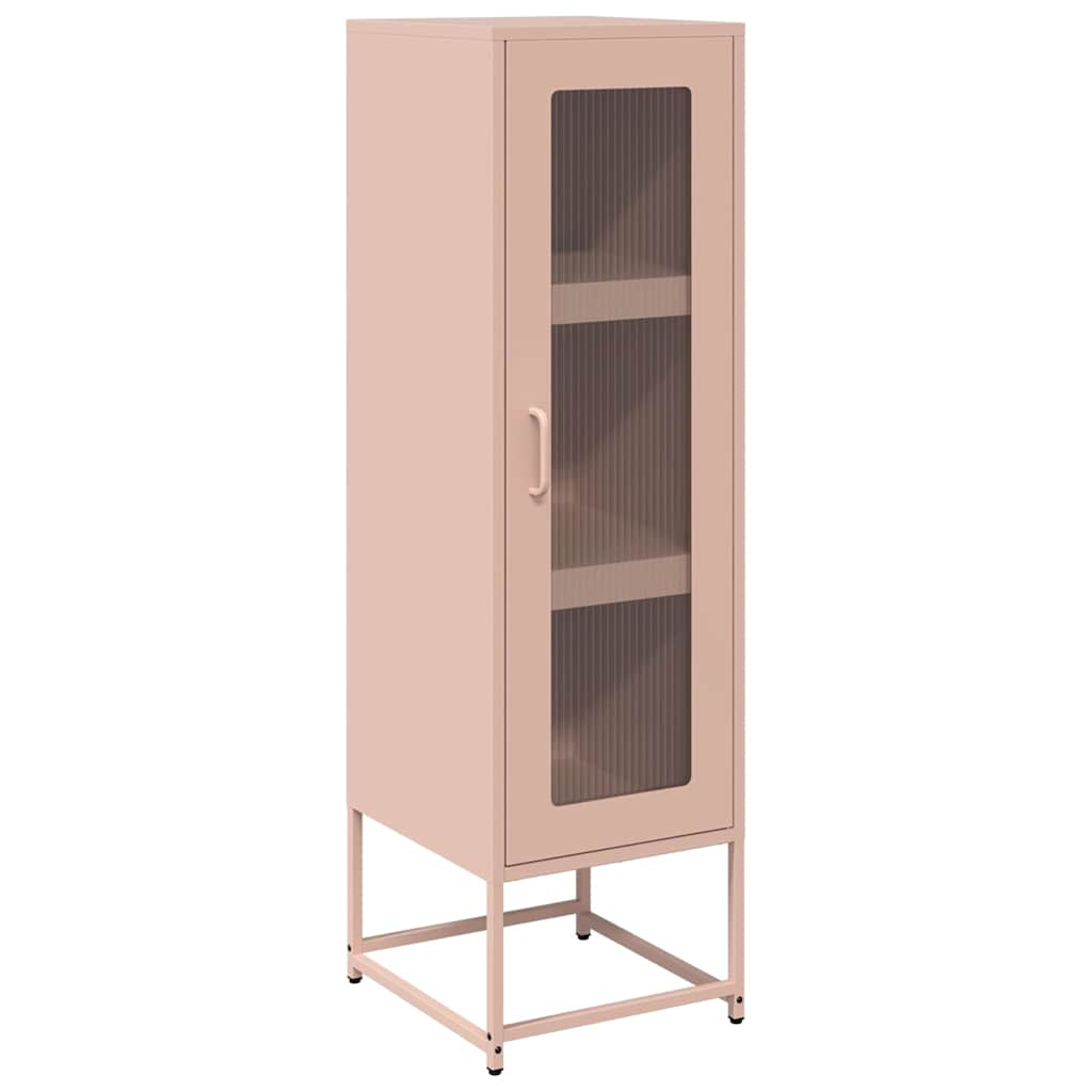 Buffet haut rose 36x39x123 cm acier laminé à froid Buffets & bahuts vidaXL