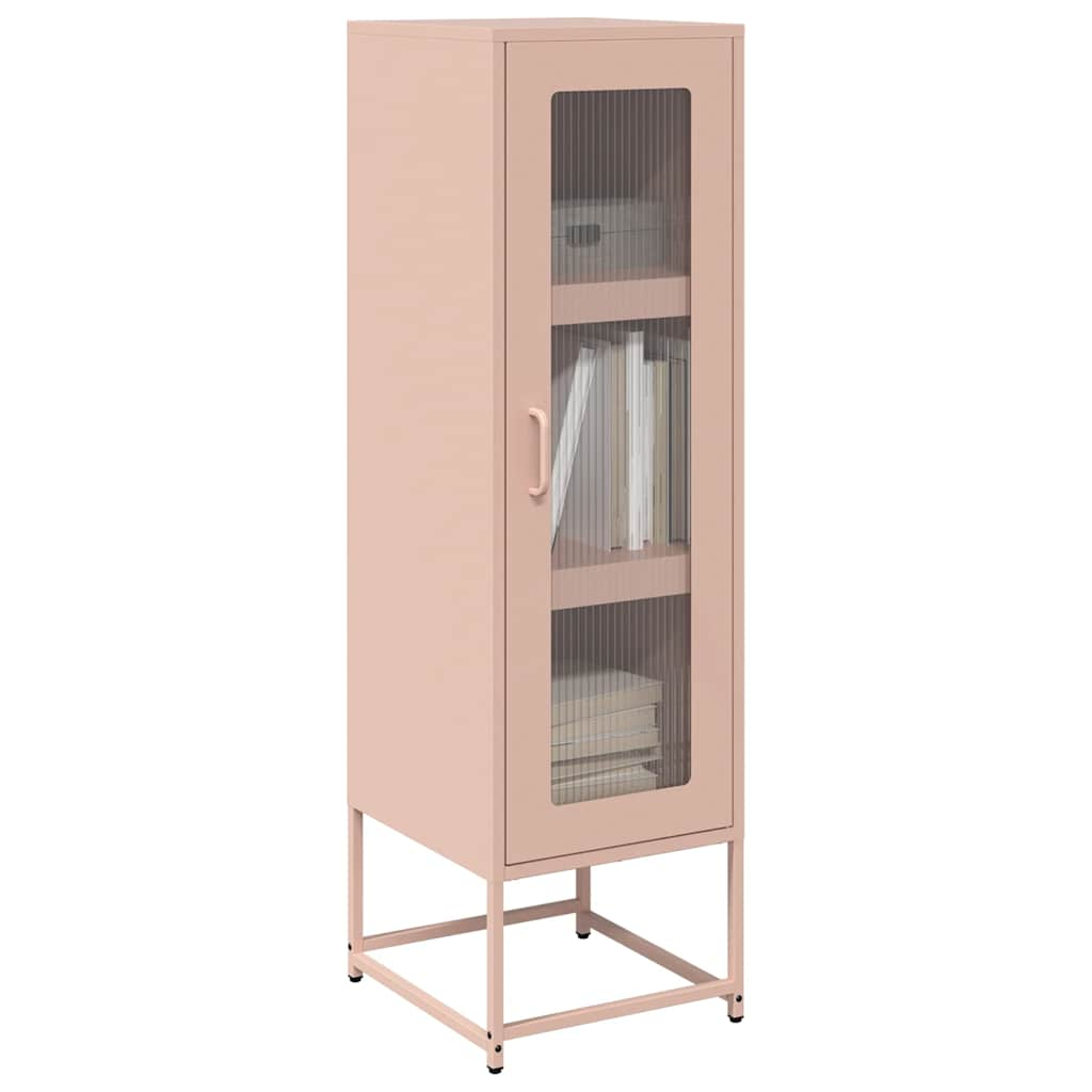 Buffet haut rose 36x39x123 cm acier laminé à froid Buffets & bahuts vidaXL