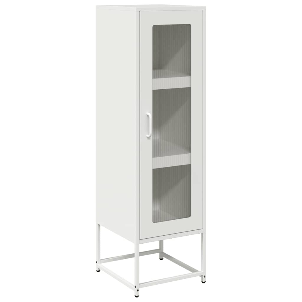 Buffet haut blanc 36x39x123 cm acier laminé à froid Buffets & bahuts vidaXL