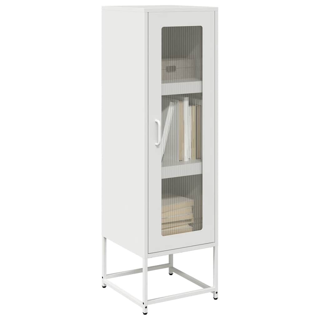 Buffet haut blanc 36x39x123 cm acier laminé à froid Buffets & bahuts vidaXL