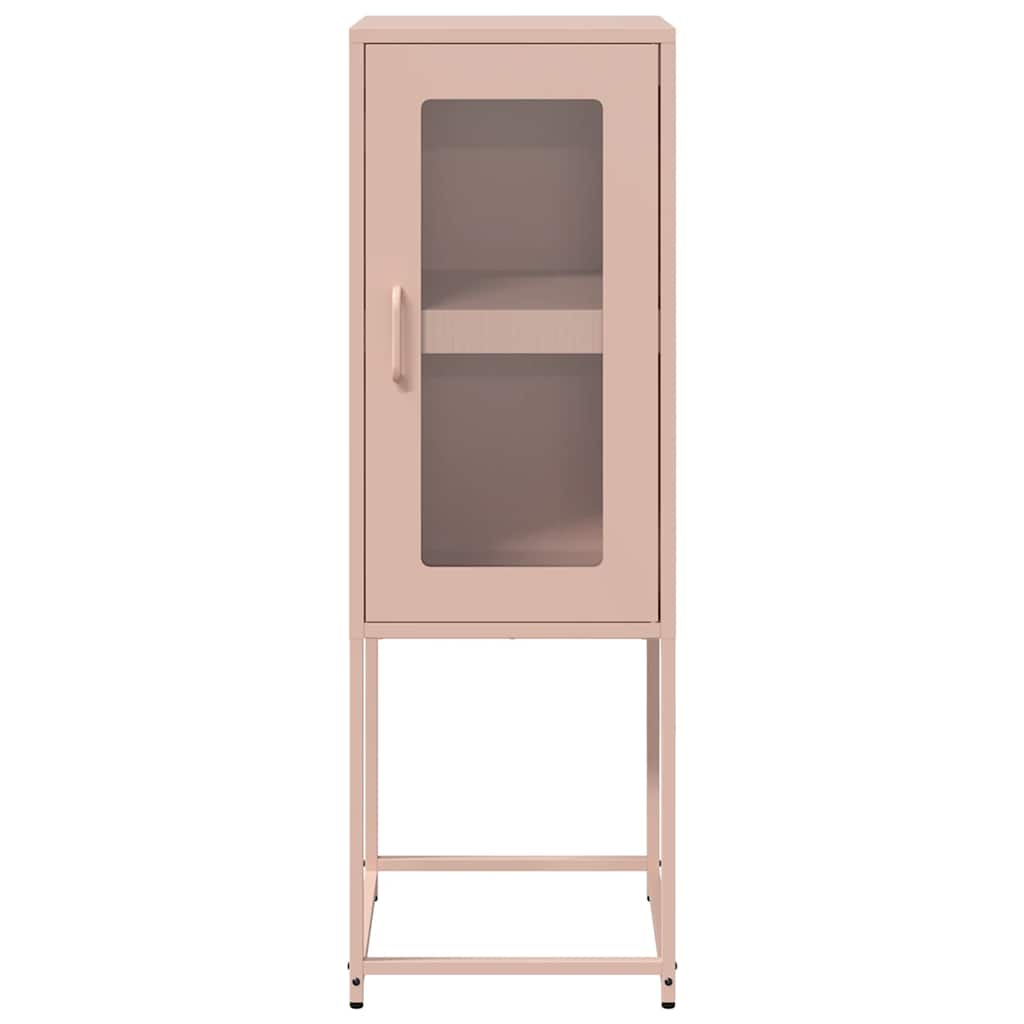 Buffet rose 36x39x107 cm acier laminé à froid Buffets & bahuts vidaXL