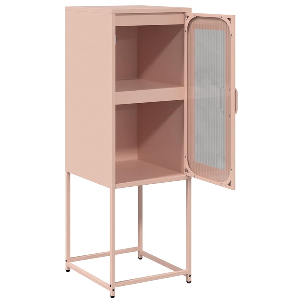 Buffet rose 36x39x107 cm acier laminé à froid Buffets & bahuts vidaXL