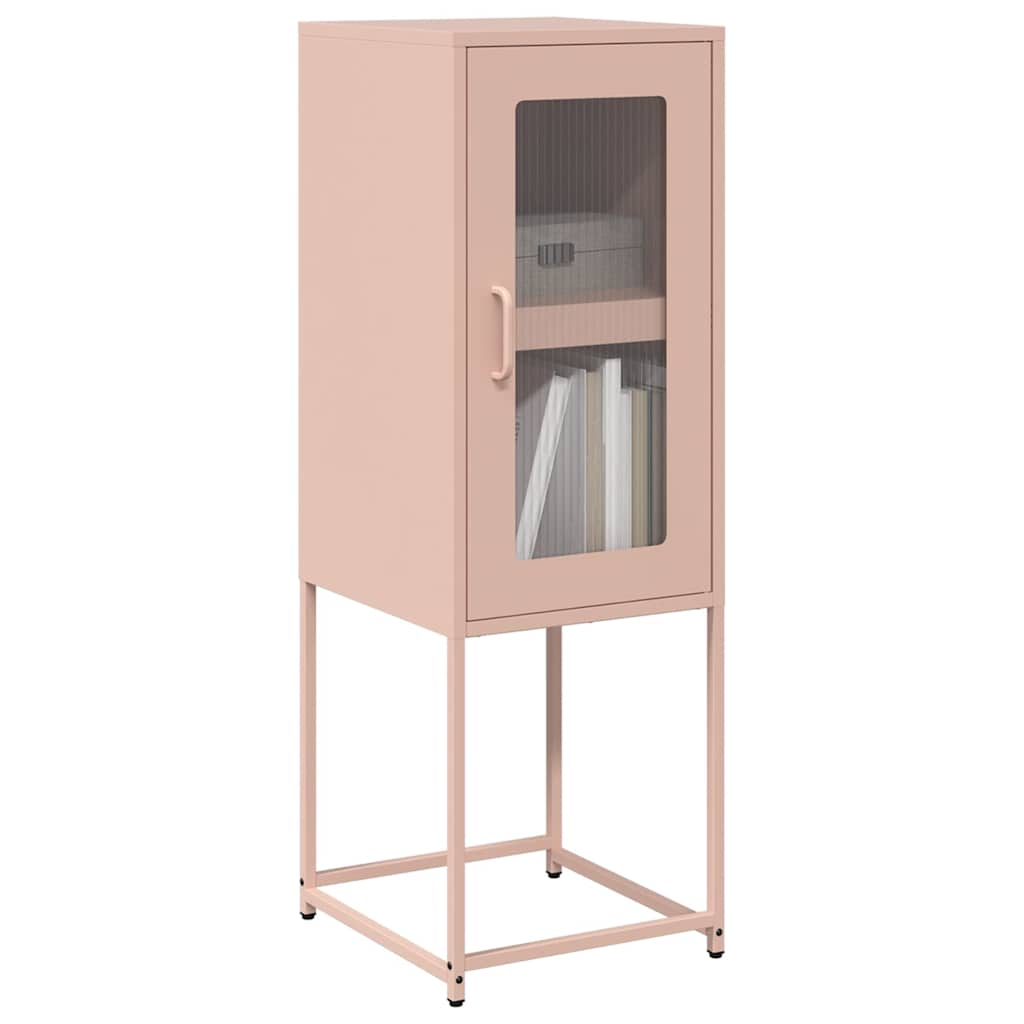 Buffet rose 36x39x107 cm acier laminé à froid Buffets & bahuts vidaXL