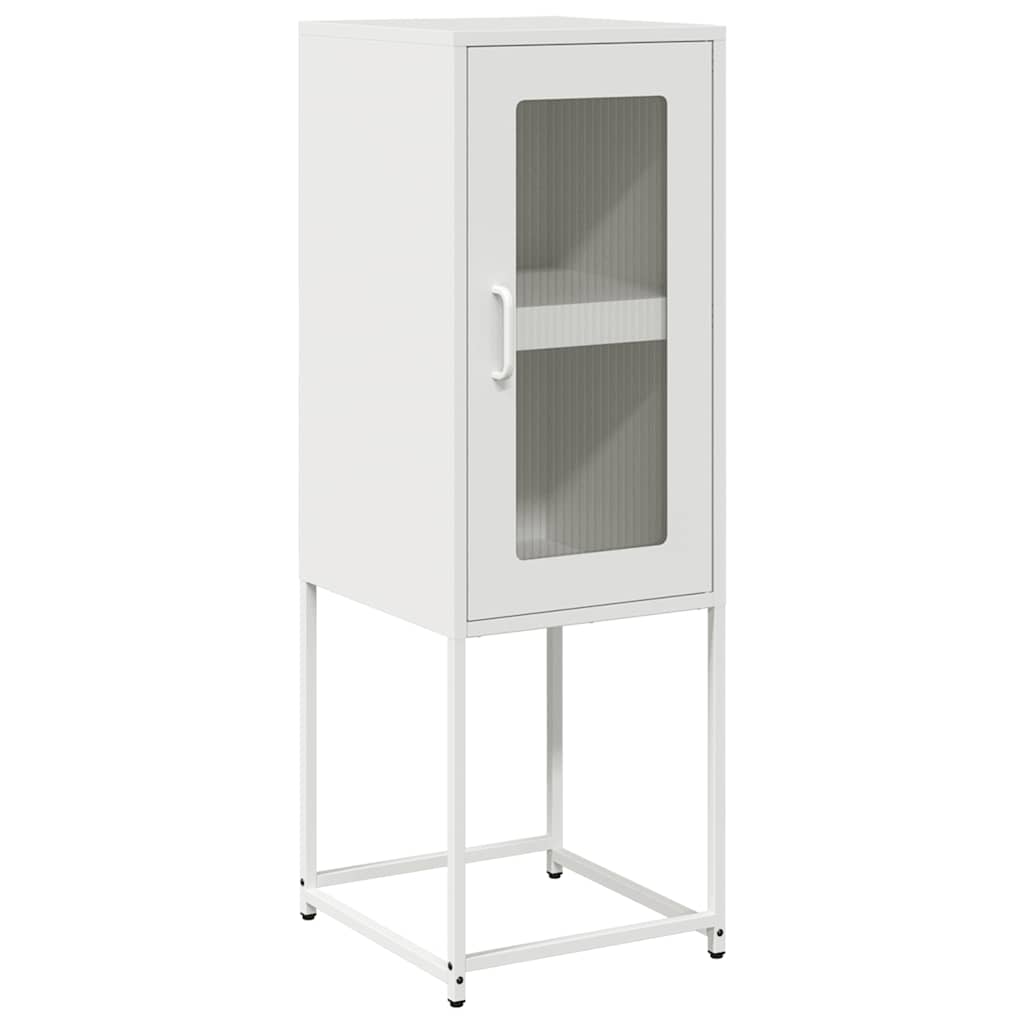 Buffet blanc 36x39x107 cm acier laminé à froid Buffets & bahuts vidaXL