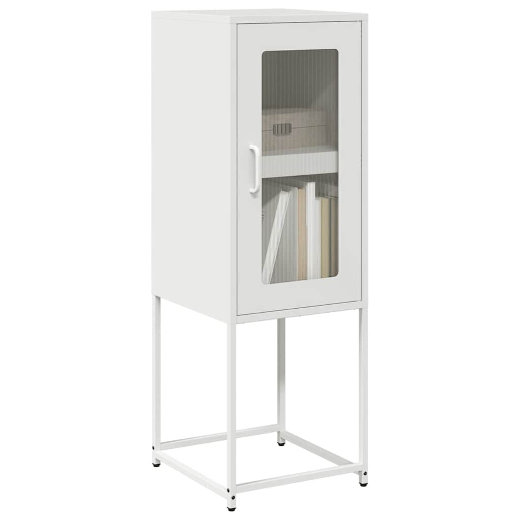 Buffet blanc 36x39x107 cm acier laminé à froid Buffets & bahuts vidaXL