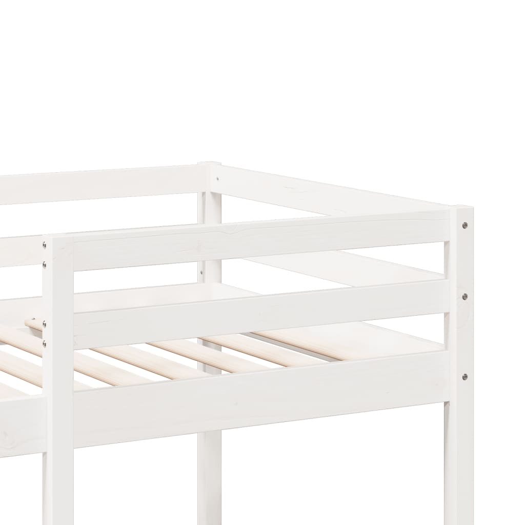 Cadre de lit superposé sans matelas blanc 80x200 cm pin massif Lits & cadres de lit vidaXL   