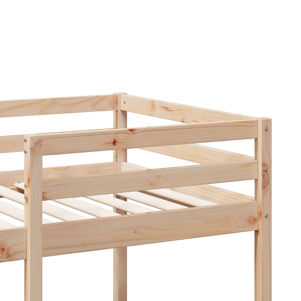 Cadre de lit superposé sans matelas 75x190cm bois de pin massif Lits & cadres de lit vidaXL   