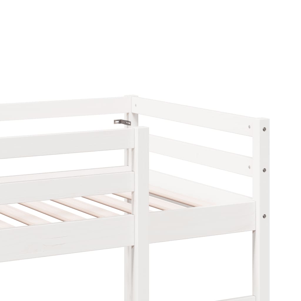 Cadre de lit superposé sans matelas blanc 90x190 cm pin massif Lits & cadres de lit vidaXL   