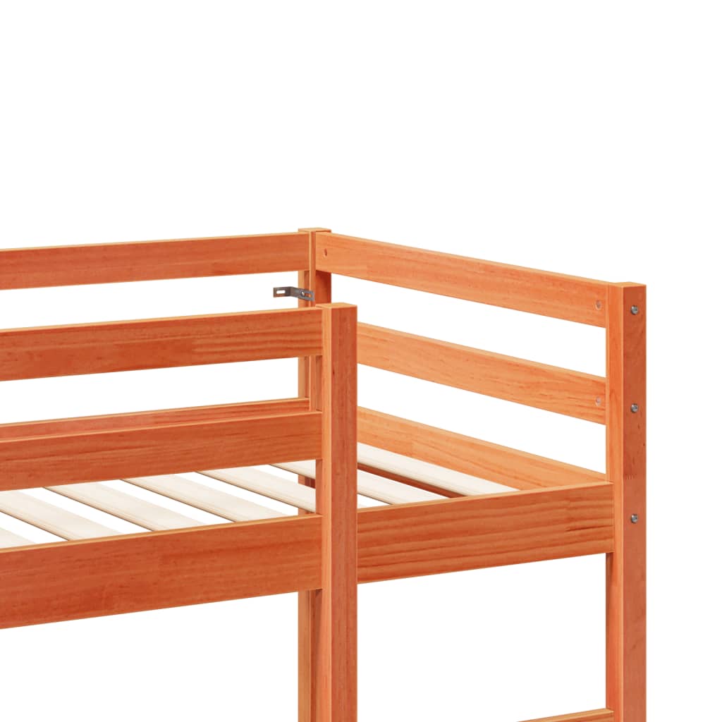 Cadre de lit superposé sans matelas 75x190cm bois de pin massif Lits & cadres de lit vidaXL   