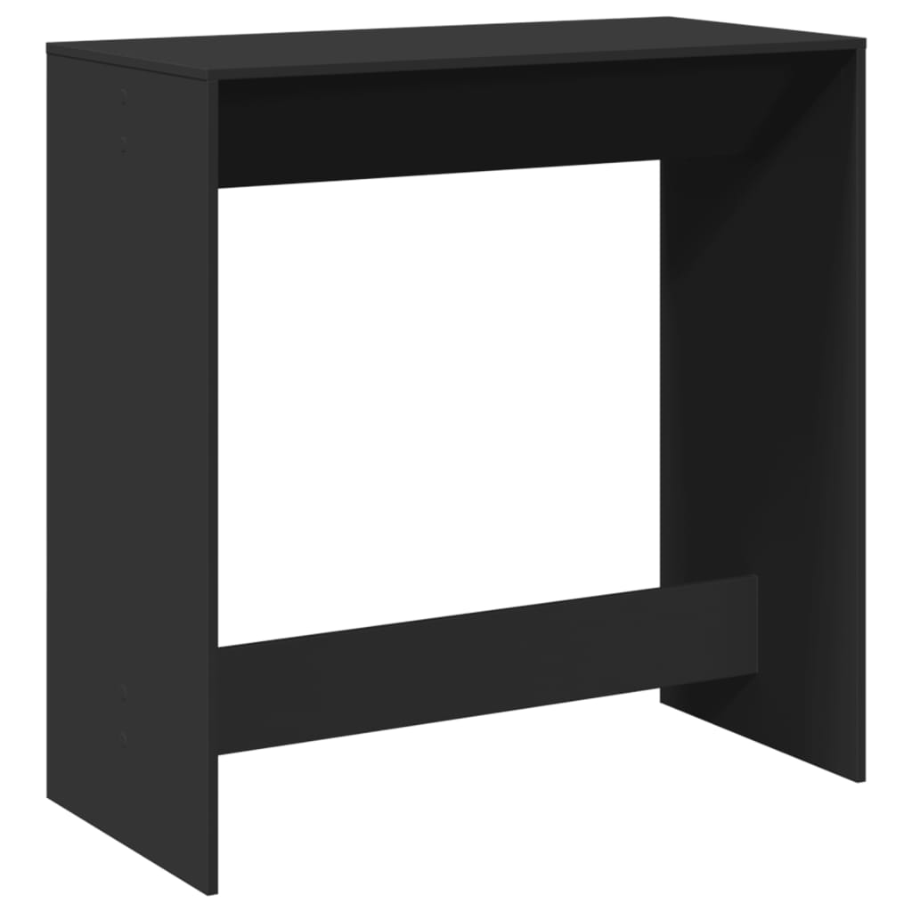 Table de bar noir 102x50x103,5 cm bois d'ingénierie - Xios Store SNC