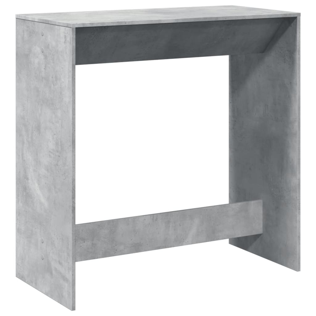 Table de bar gris béton 102x50x103,5 cm bois d'ingénierie - Xios Store SNC