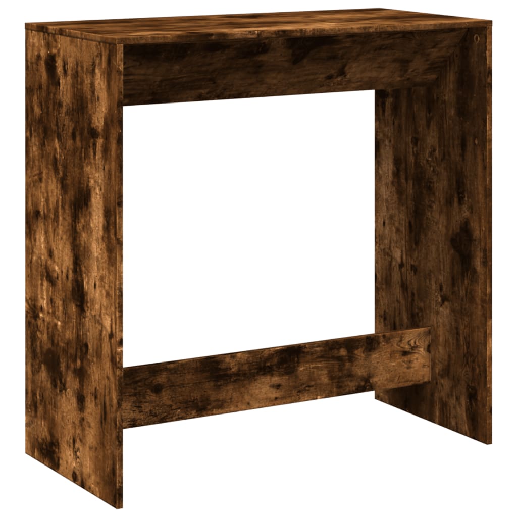 Table de bar chêne fumé 102x50x103,5 cm bois d'ingénierie - Xios Store SNC