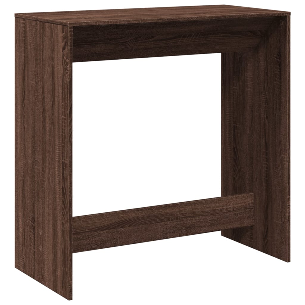 Table de bar chêne marron 102x50x103,5 cm bois d'ingénierie - Xios Store SNC