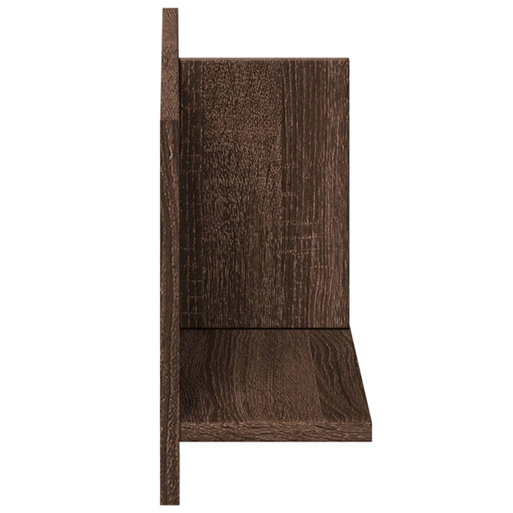 Armoire murale 70x16,5x30 cm chêne marron bois d'ingénierie Étagères murales & corniches vidaXL   