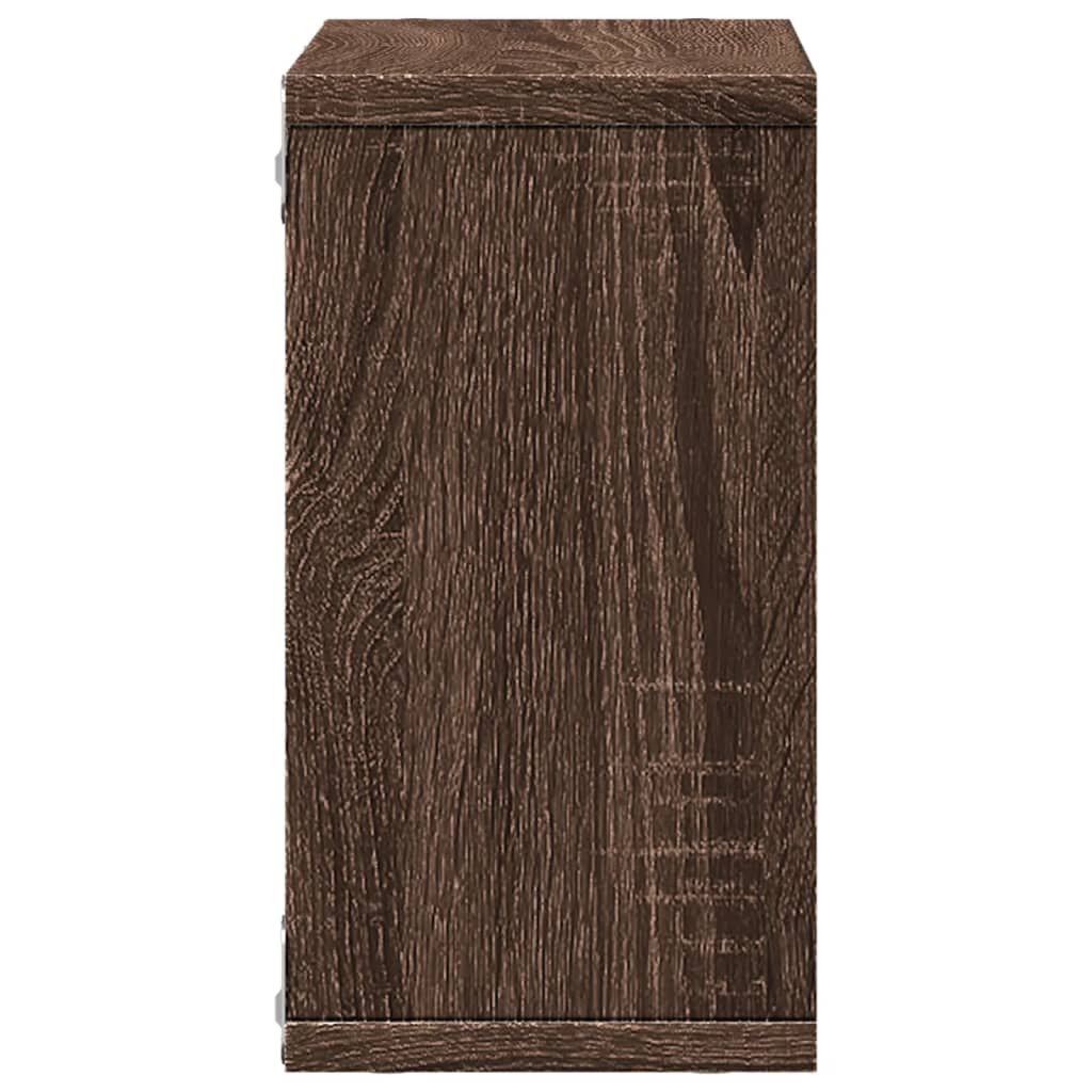 Armoire murale 60x16x30 cm chêne marron bois d'ingénierie Étagères murales & corniches vidaXL   