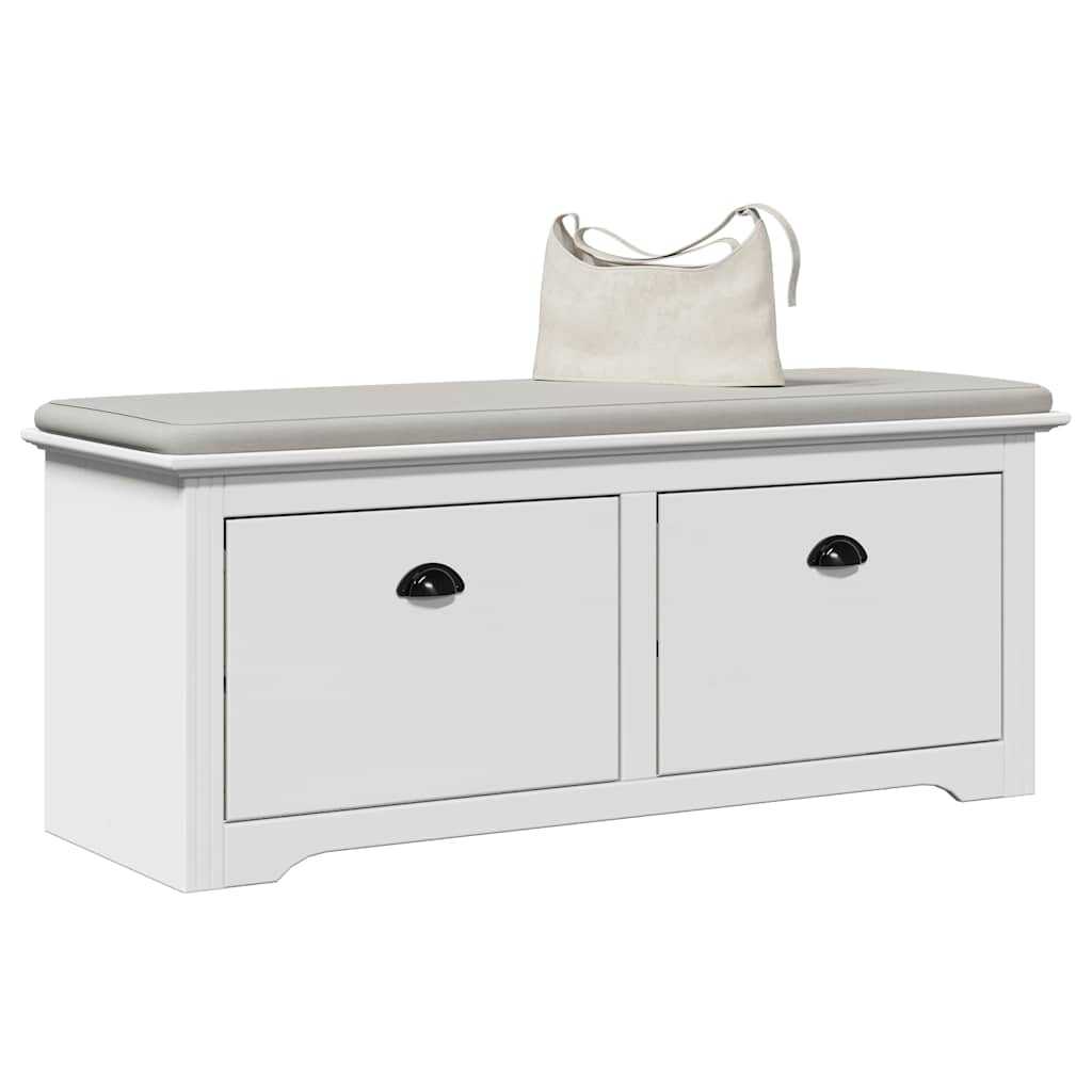 Banc de couloir BODO blanc 114x40x45 cm Bancs coffres vidaXL   