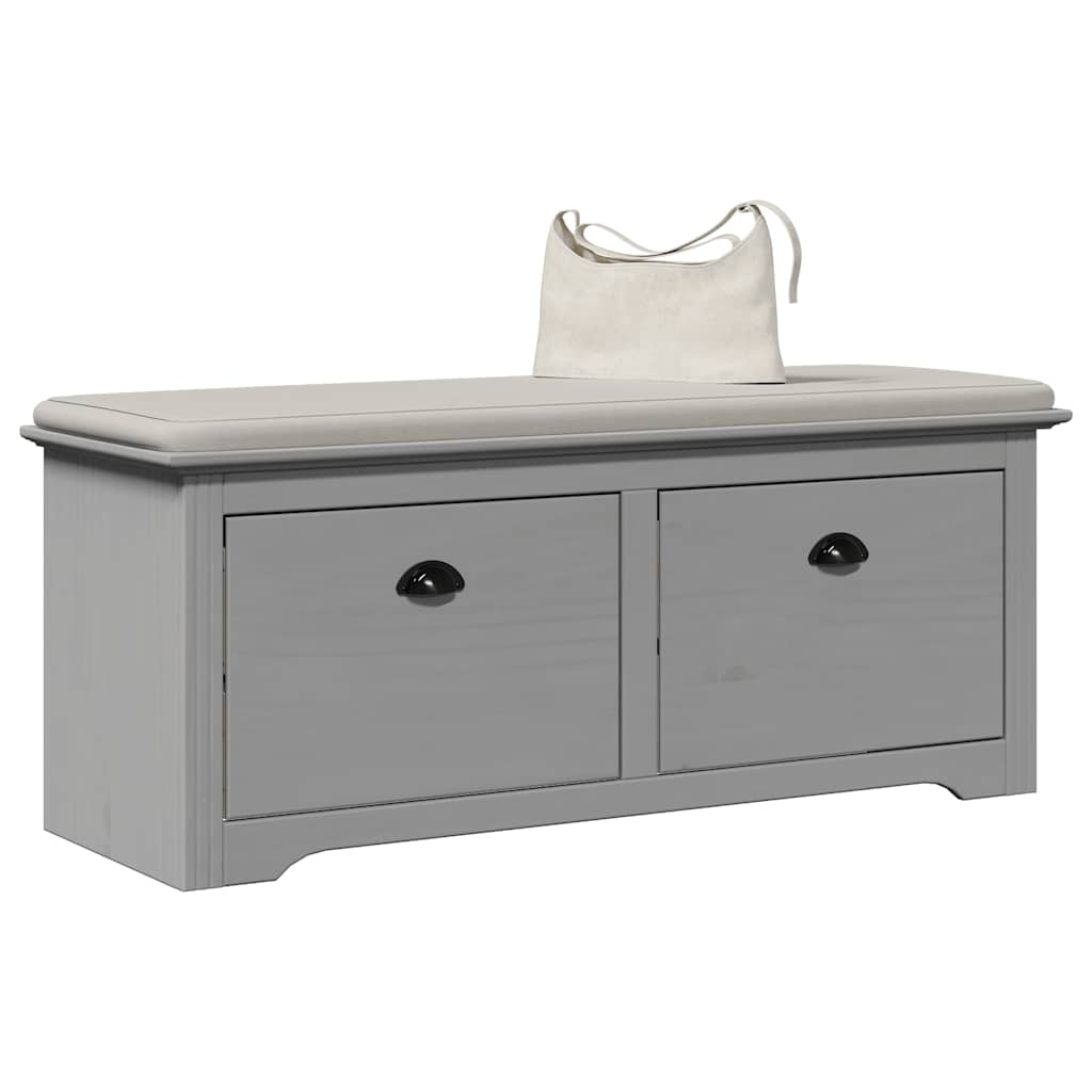 Banc de couloir BODO gris 114x40x45 cm Bancs coffres vidaXL   