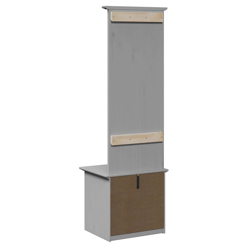 Armoire de couloir avec crochets BODO gris 50x40x157 cm Bancs coffres vidaXL   