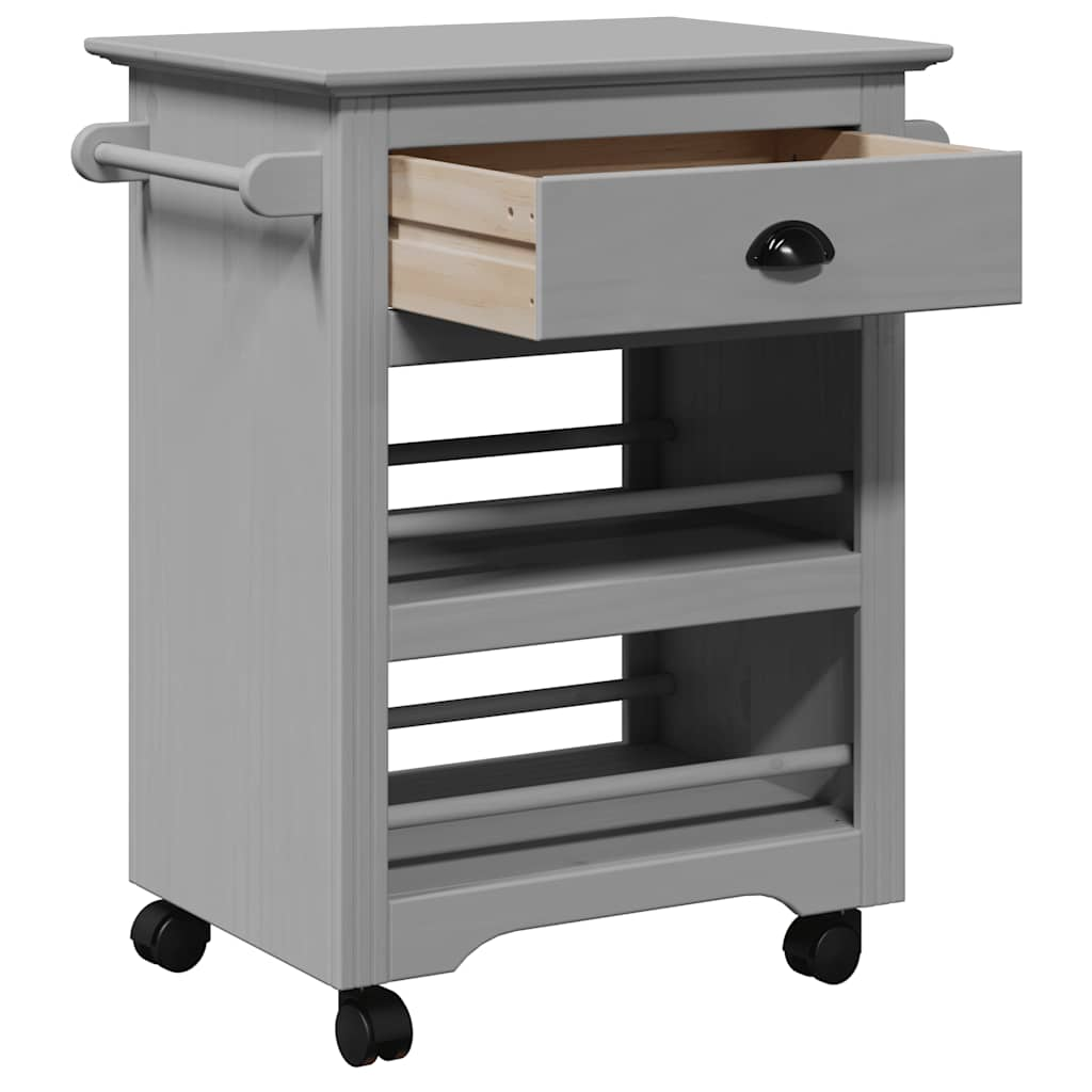 Chariot de cuisine BODO gris 67,5x45x80 cm Dessertes vidaXL   