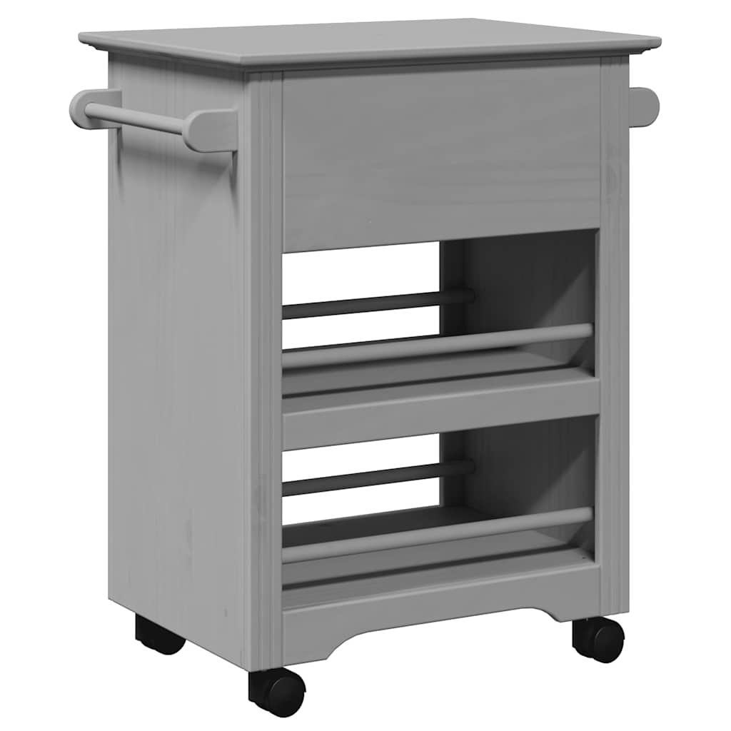 Chariot de cuisine BODO gris 67,5x45x80 cm Dessertes vidaXL   