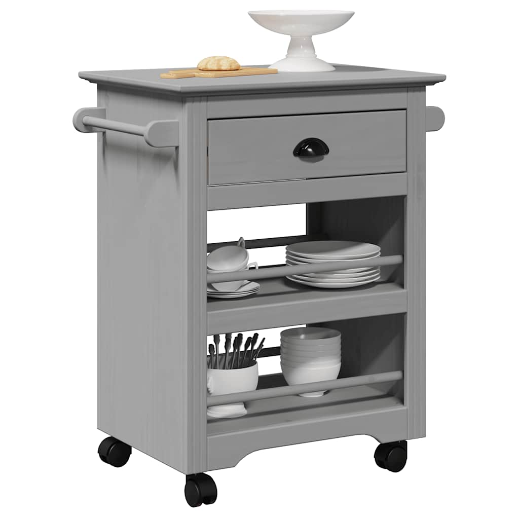 Chariot de cuisine BODO gris 67,5x45x80 cm Dessertes vidaXL   