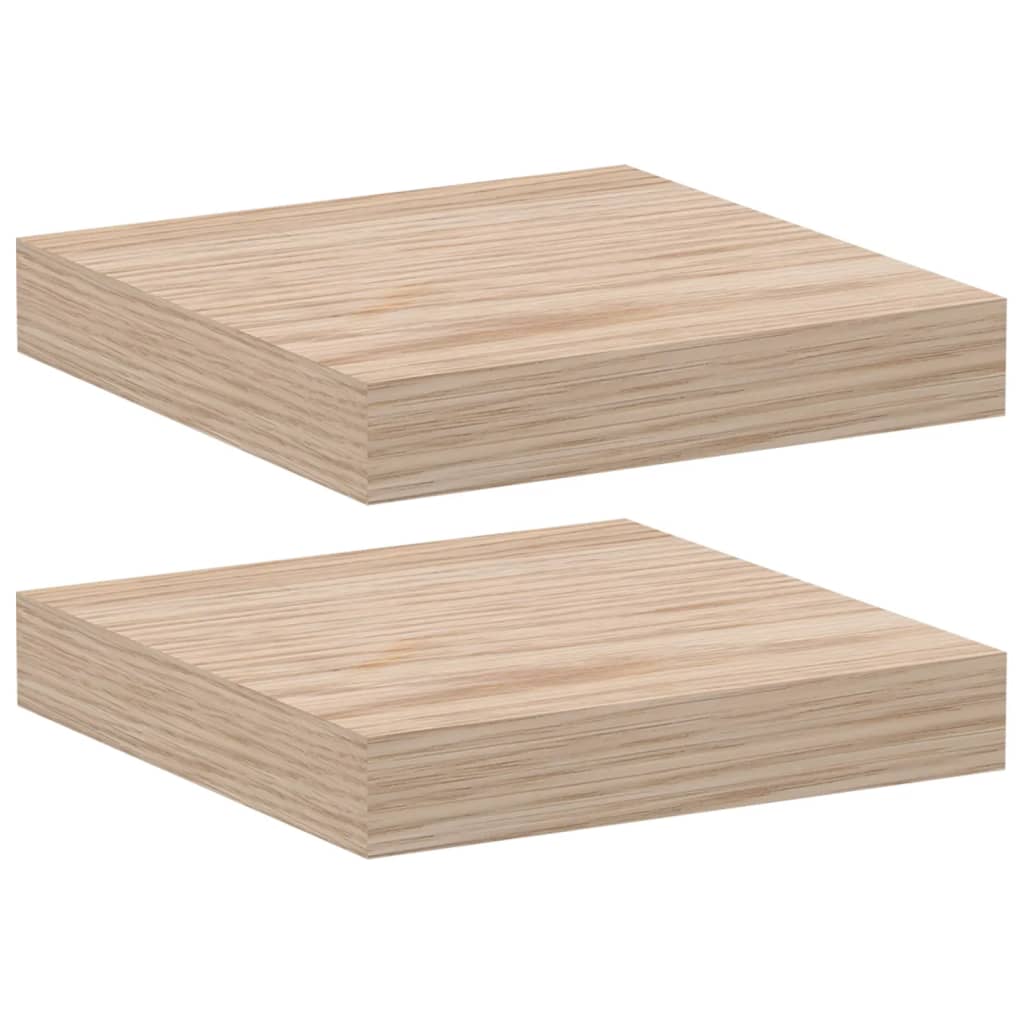 Étagères flottantes 2 pcs 23x23,5x4 cm bois d'ingénierie Étagères murales & corniches vidaXL   