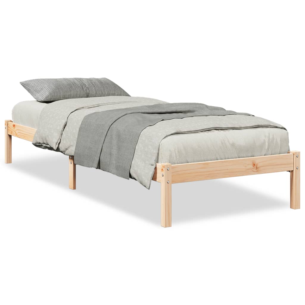 Cadre de lit extra long sans matelas 80x210 cm bois massif pin Lits & cadres de lit vidaXL   