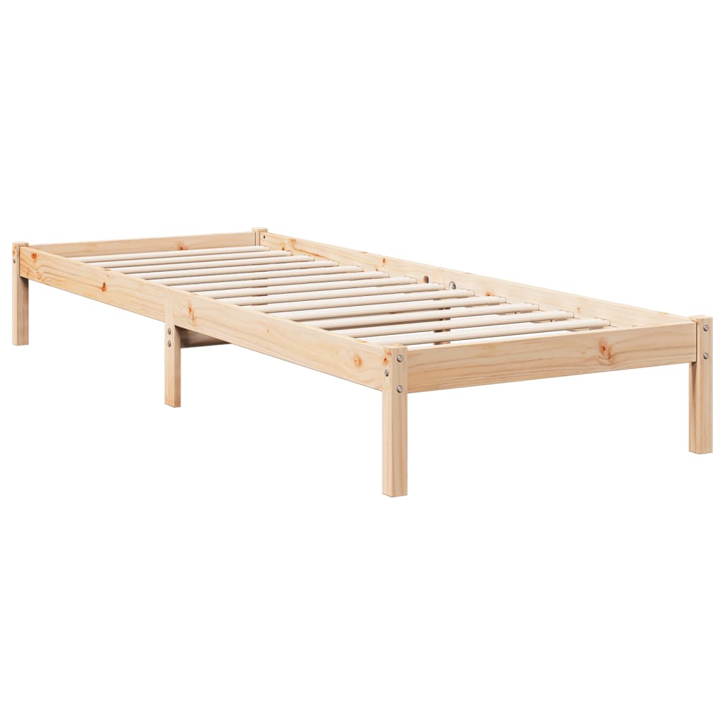 Cadre de lit extra long sans matelas 80x210 cm bois massif pin Lits & cadres de lit vidaXL   