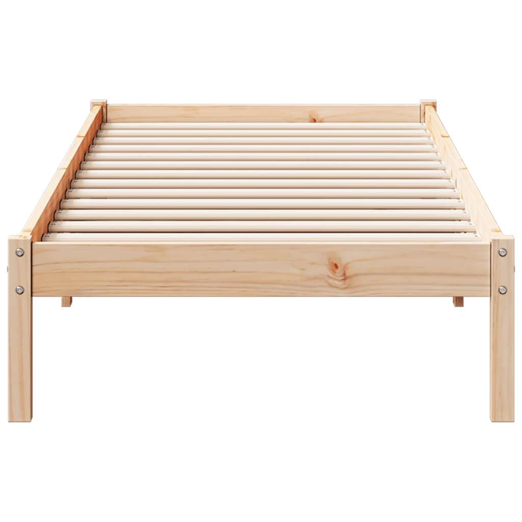 Cadre de lit extra long sans matelas 80x210 cm bois massif pin Lits & cadres de lit vidaXL   