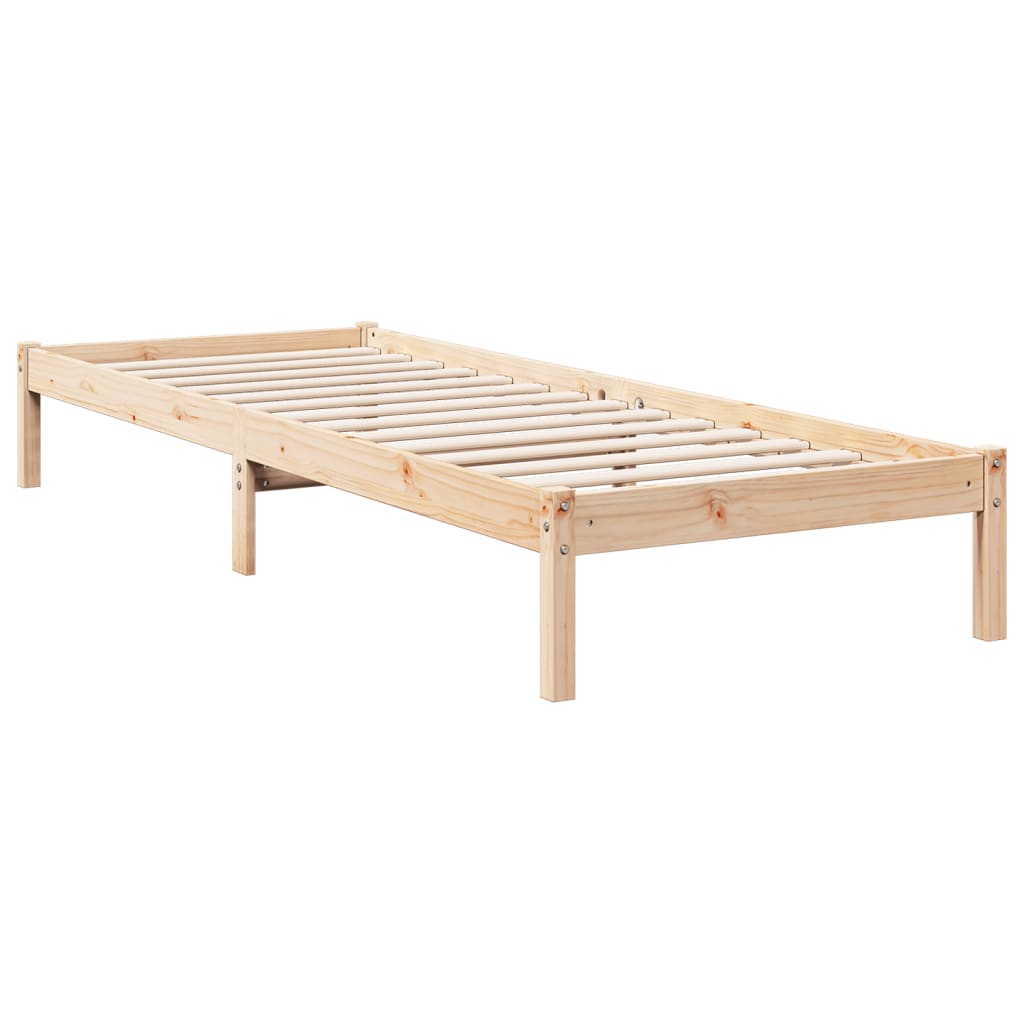 Cadre de lit extra long sans matelas 80x210 cm bois massif pin Lits & cadres de lit vidaXL   