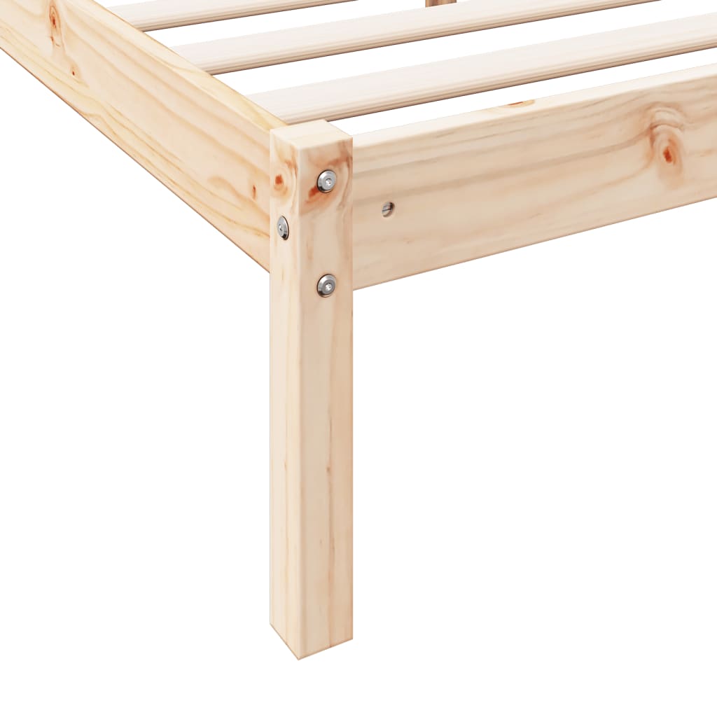 Cadre de lit extra long sans matelas 80x210 cm bois massif pin Lits & cadres de lit vidaXL   