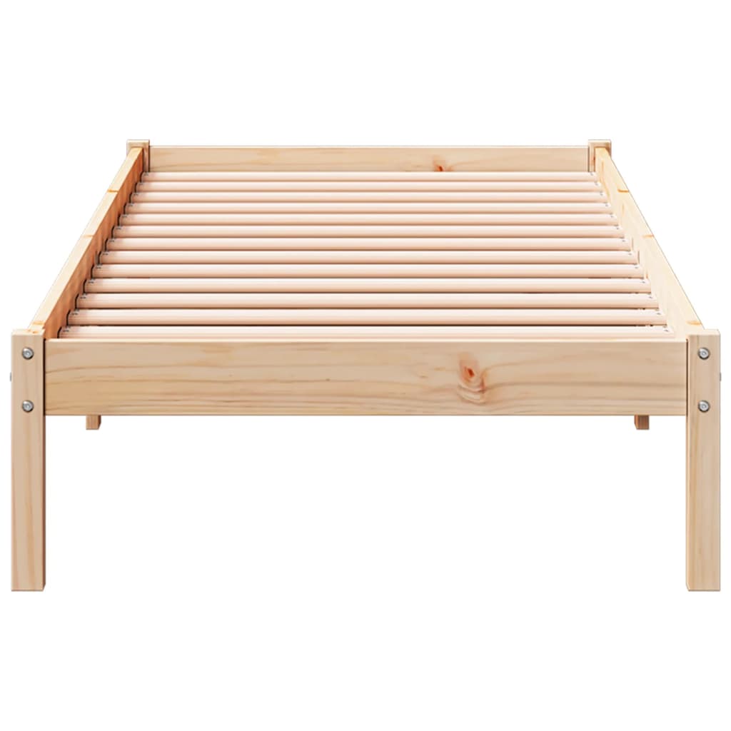 Cadre de lit extra long sans matelas 90x210 cm bois massif pin Lits & cadres de lit vidaXL   