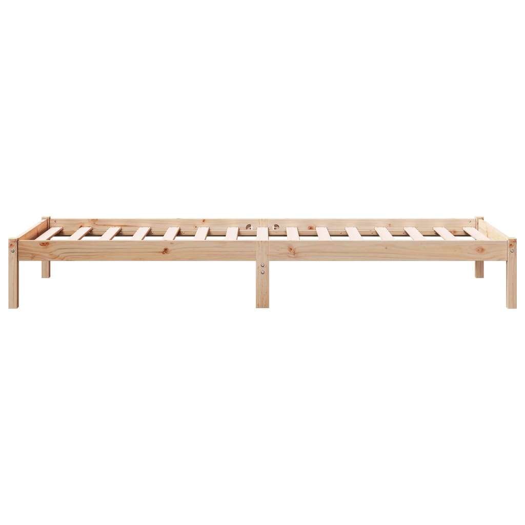 Cadre de lit extra long sans matelas 90x210 cm bois massif pin Lits & cadres de lit vidaXL   