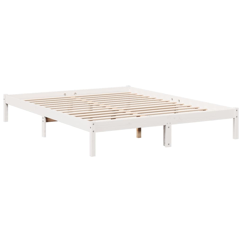 Cadre de lit extra long sans matelas 140x210 cm bois massif pin Lits & cadres de lit vidaXL   