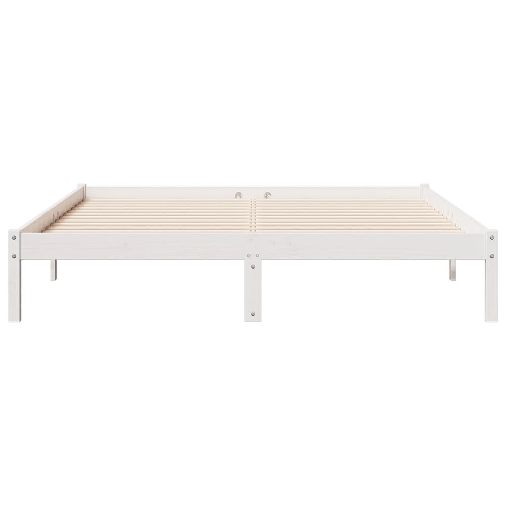 Cadre de lit extra long sans matelas 140x210 cm bois massif pin Lits & cadres de lit vidaXL   