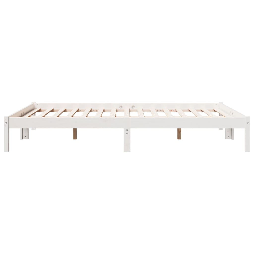 Cadre de lit extra long sans matelas 140x210 cm bois massif pin Lits & cadres de lit vidaXL   