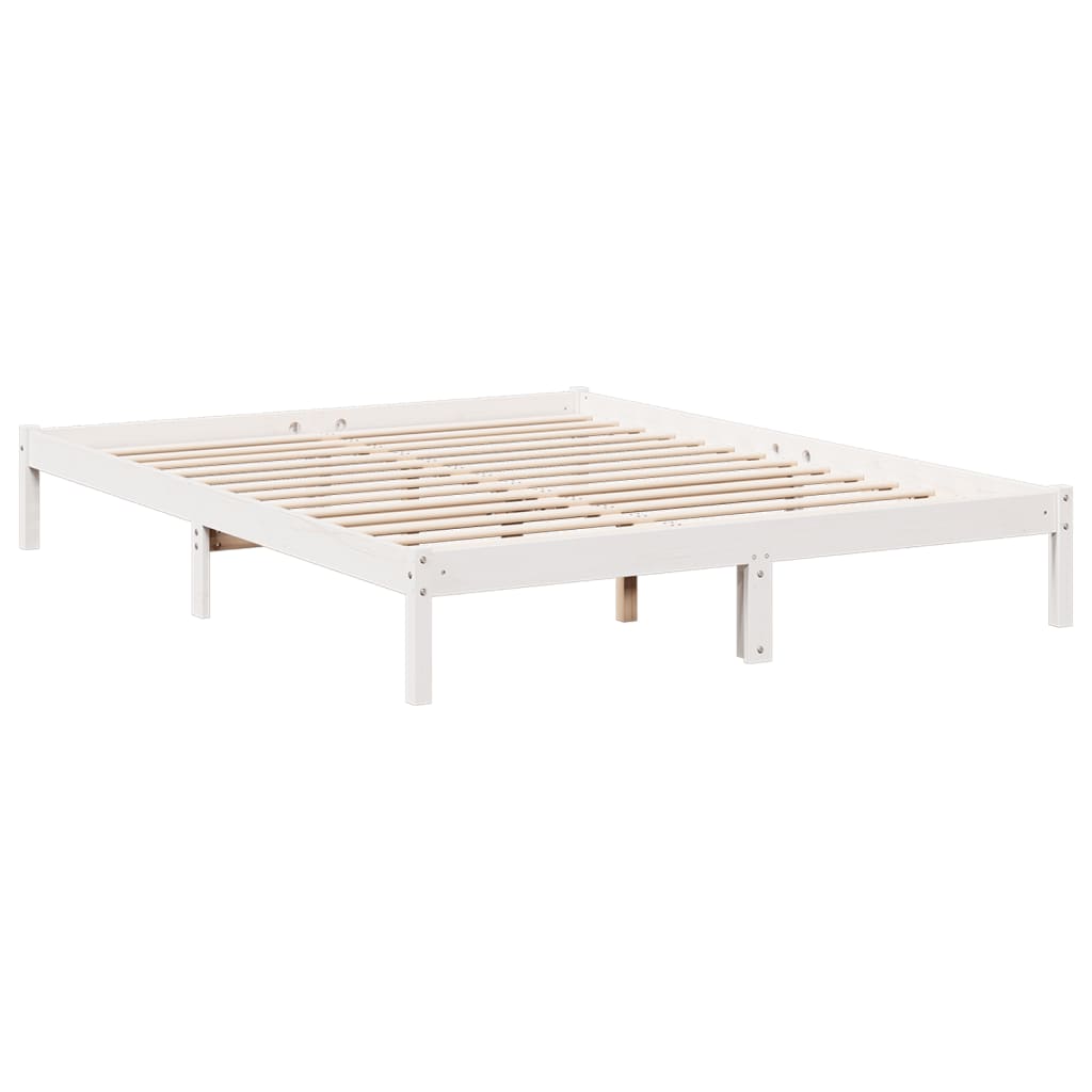 Cadre de lit extra long sans matelas 140x210 cm bois massif pin Lits & cadres de lit vidaXL   