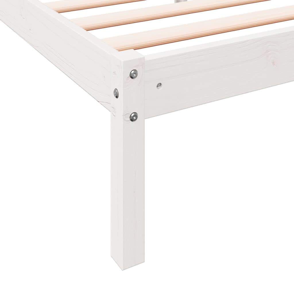 Cadre de lit extra long sans matelas 140x210 cm bois massif pin Lits & cadres de lit vidaXL   