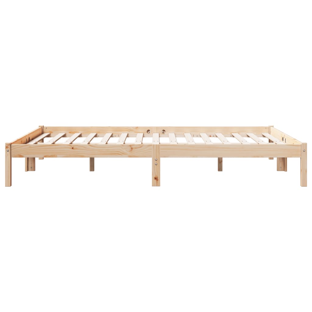 Cadre de lit extra long sans matelas 160x210 cm bois massif pin Lits & cadres de lit vidaXL   