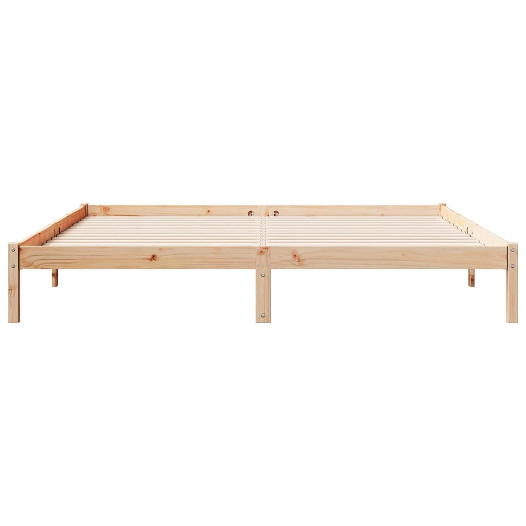 Cadre de lit extra long sans matelas 200x210 cm bois massif pin Lits & cadres de lit vidaXL   