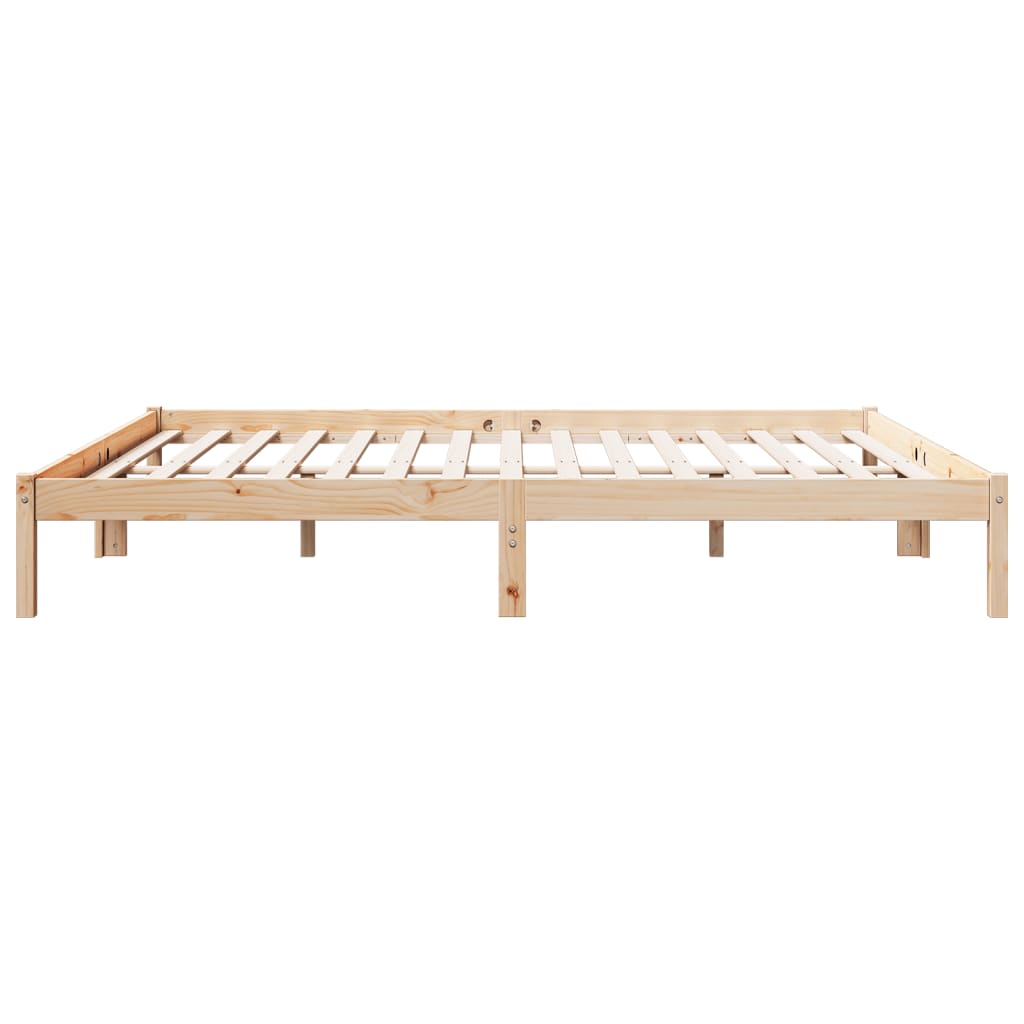 Cadre de lit extra long sans matelas 200x210 cm bois massif pin Lits & cadres de lit vidaXL   